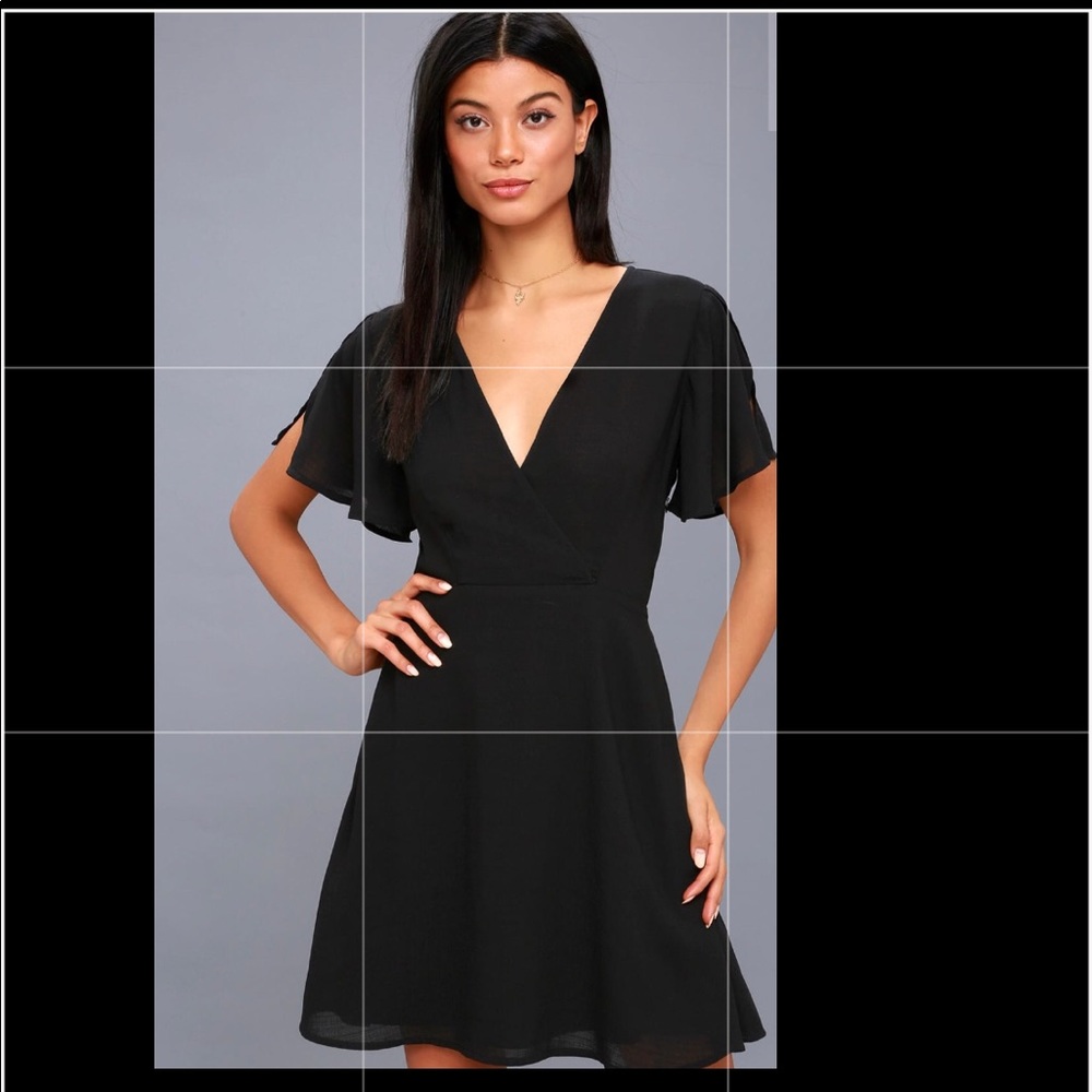 Lulu’s Black Skater dress NWT